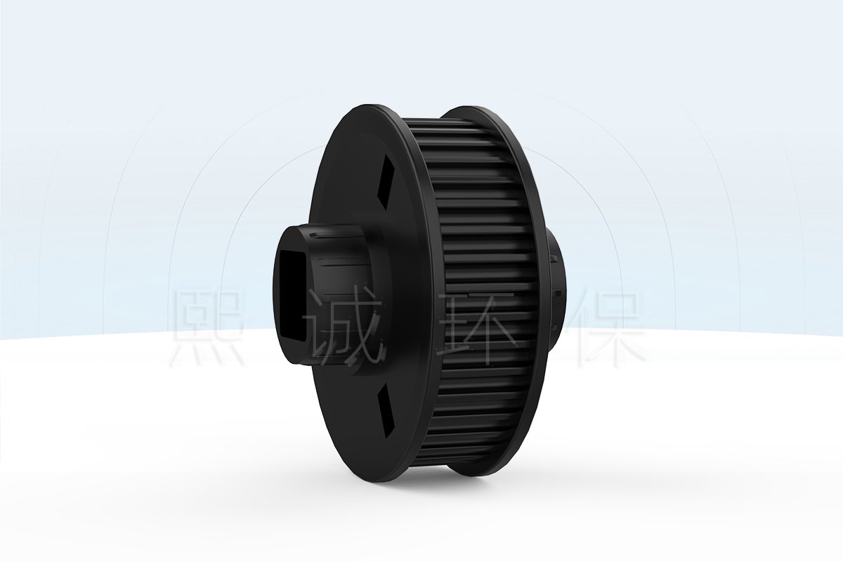 Bare automatic sash timing-belt drive pulley with square bore