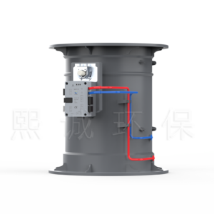 Duct airflow control damper with integrated QAVC10 controller actuator