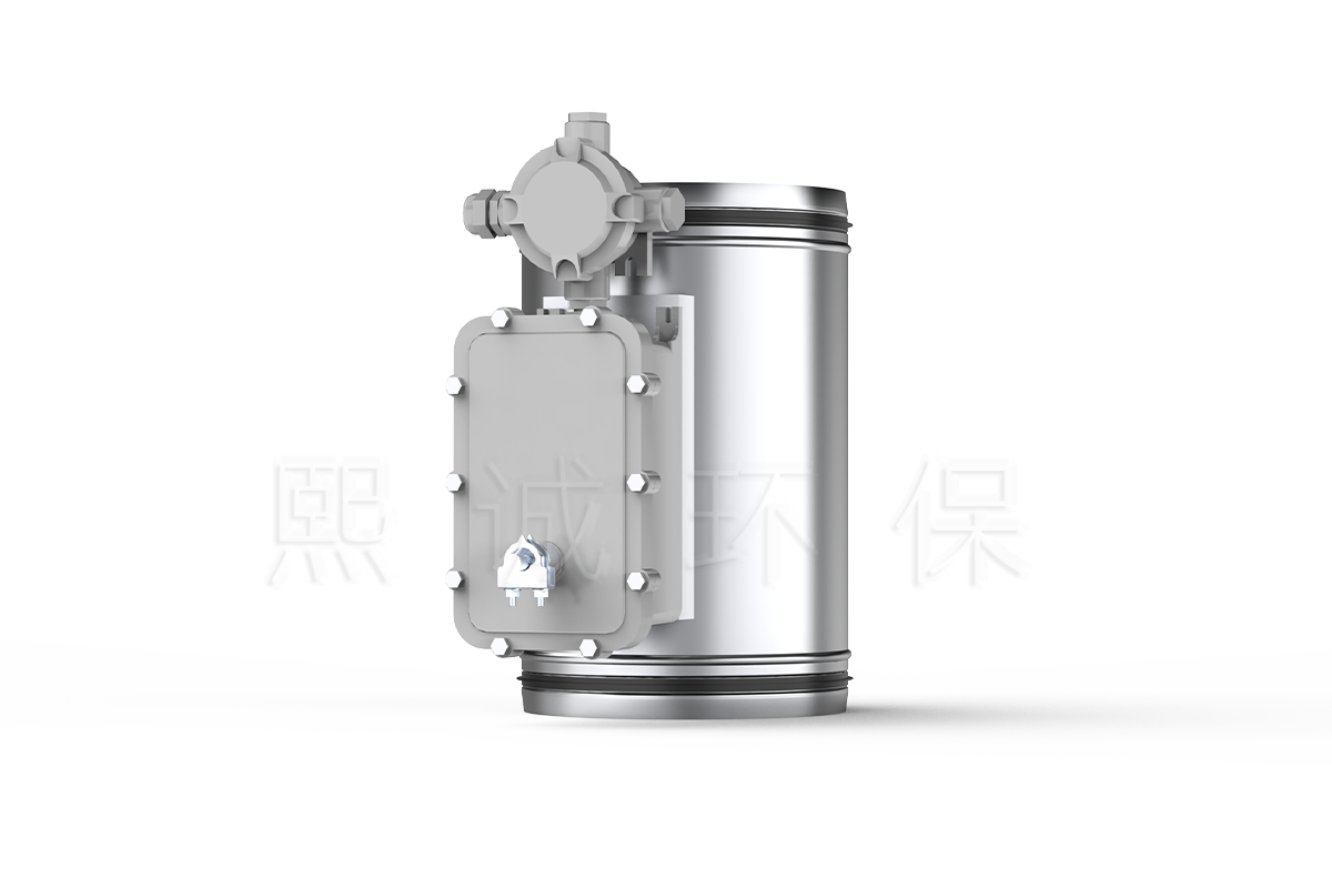 Socket round air damper with explosion-proof actuator enclosure