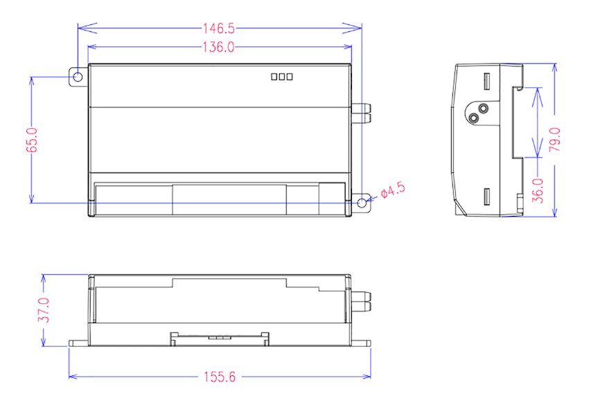 Fume hood controller dimensions for external actuator VAV control