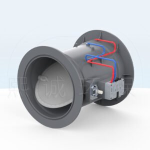 Fume hood VAV control damper with integrated controller and actuator