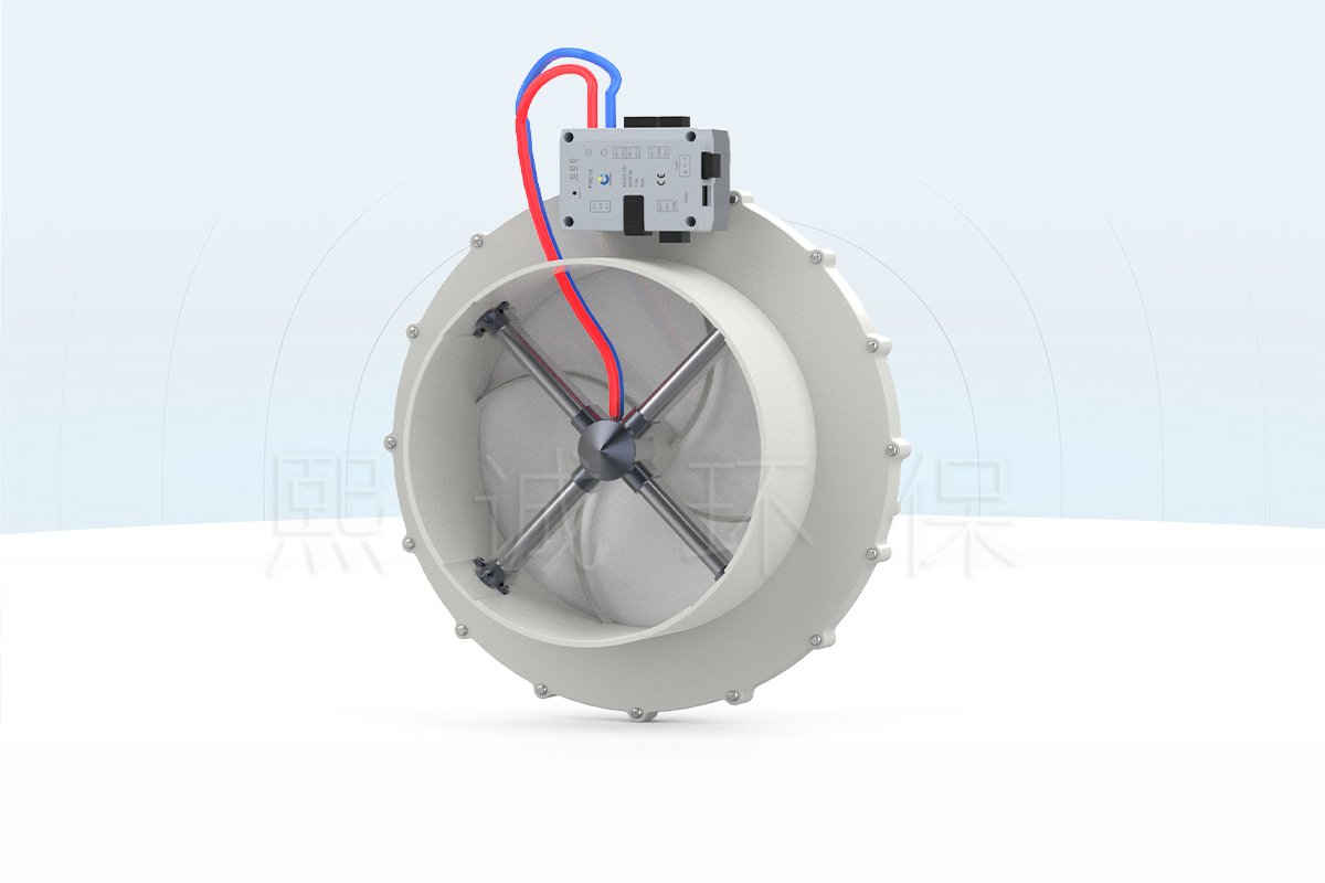 PP motorized iris damper with integrated airflow controller