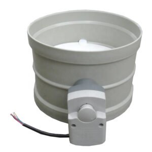 PP PVC motorized volume control damper with electric actuator and round duct collar