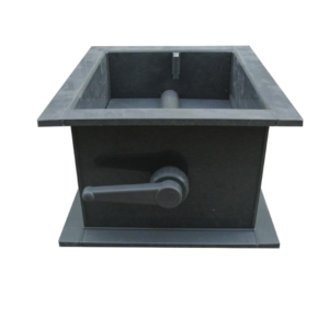 PP PVC rectangular volume control damper for laboratory exhaust duct balancing