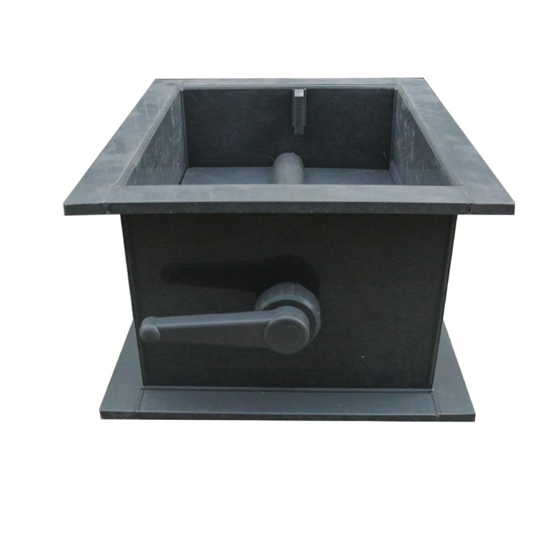 PP PVC rectangular volume control damper for laboratory exhaust duct balancing