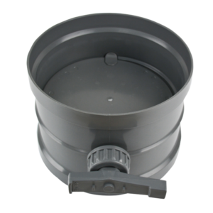 PP PVC manual round volume control damper with external locking handle