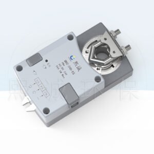 Spring return damper actuator with direct shaft clamp and manual release