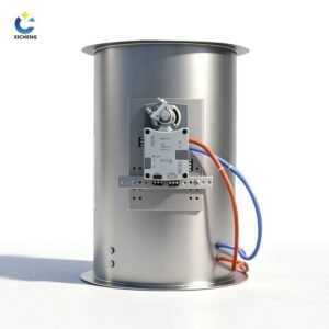 Stainless steel VAV butterfly damper with electric actuator for laboratory airflow control