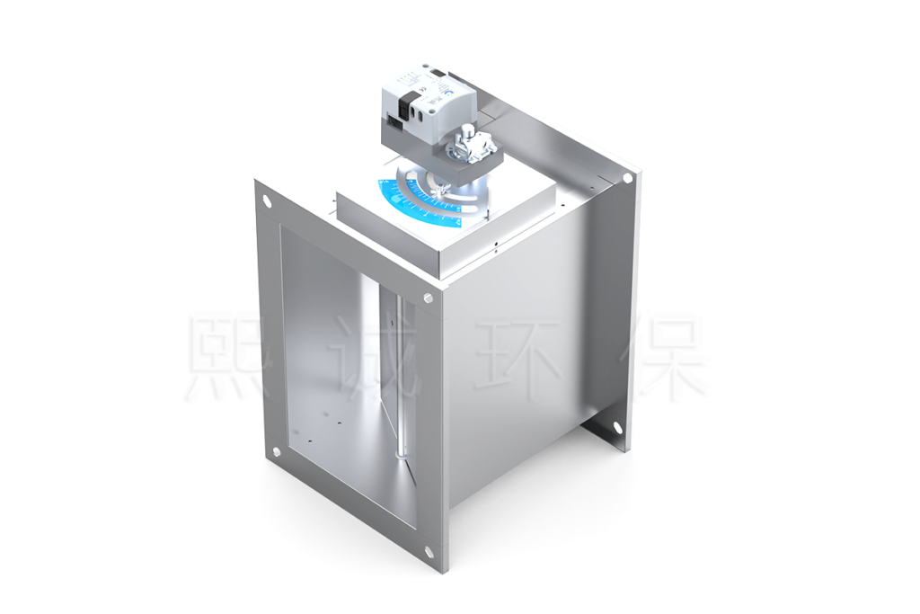 Two-position constant air volume damper with electric actuator