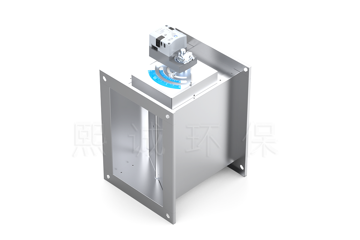 Two-position constant air volume damper with electric actuator