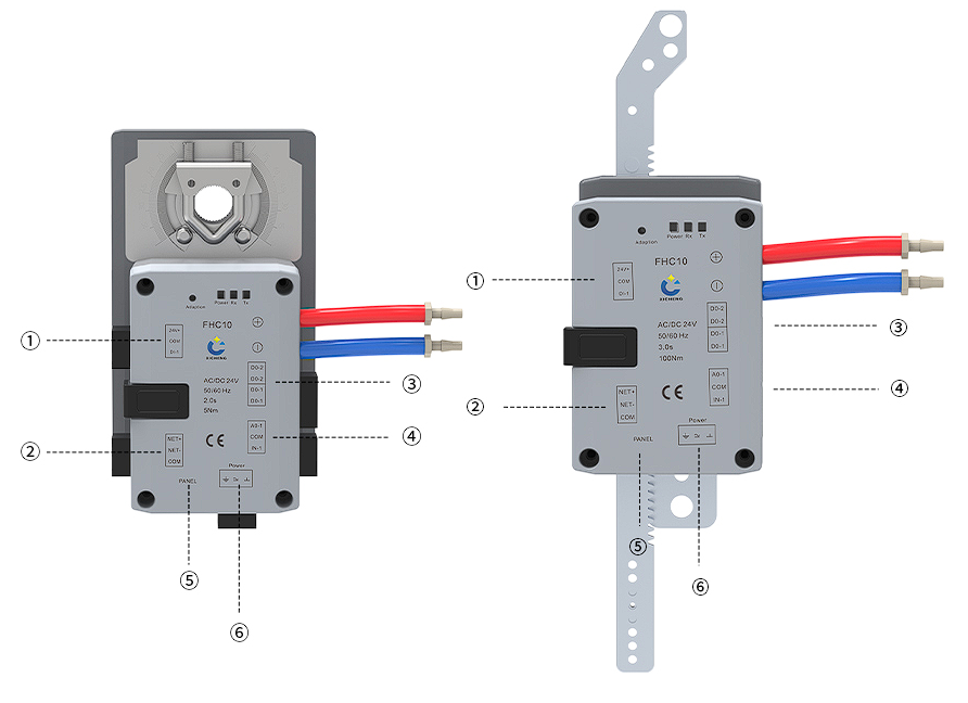 Fume hood controller wiring terminal locations