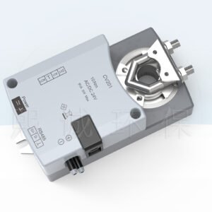 VAV controller with integrated damper actuator for airflow and pressure control