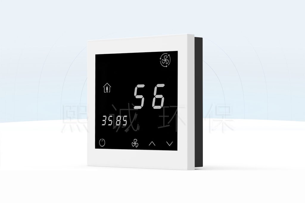 XICHENG 86-type airflow control panel with airflow and damper status display