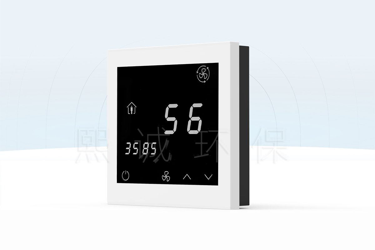 XICHENG 86-type airflow control panel with airflow and damper status display