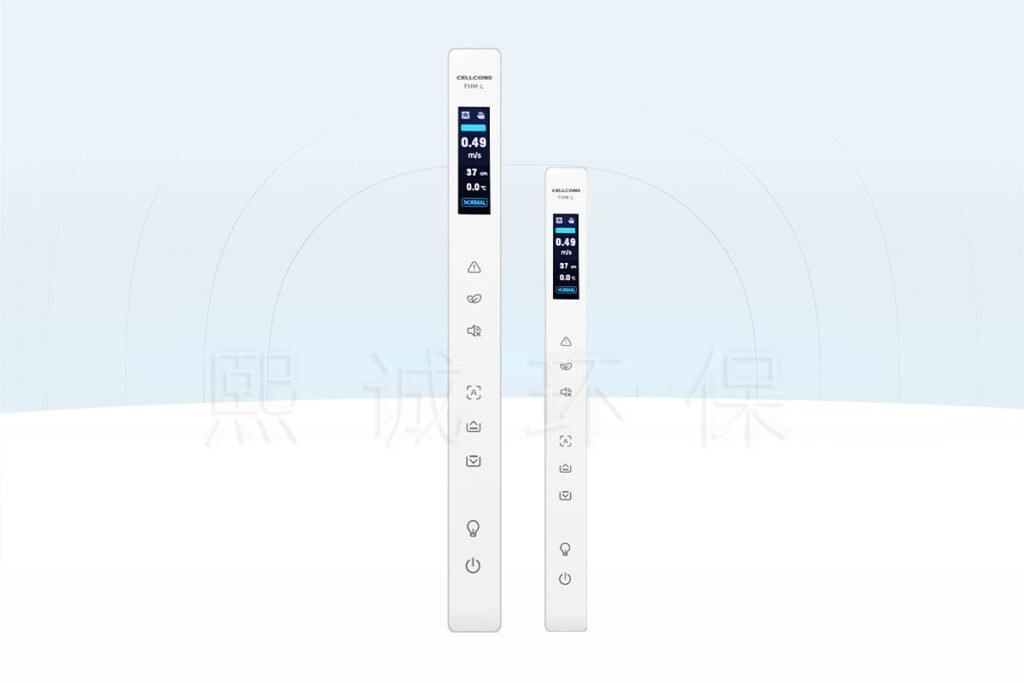 XICHENG FHM-L1 glass touch fume hood control panel with long-strip display