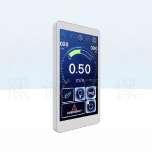 XICHENG FHM-5T fume hood airflow monitor with 5-inch touchscreen