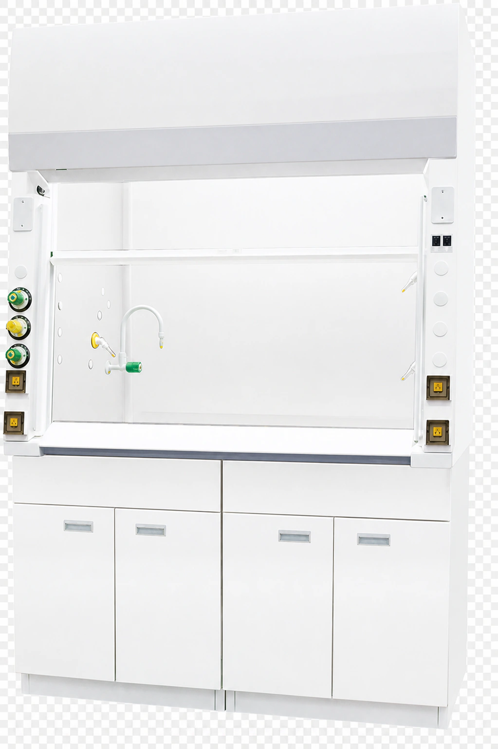 Acid digestion fume hood for high-temperature corrosive exhaust