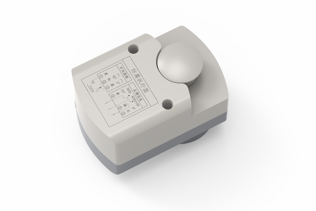 Corrosion-resistant on/off damper actuator with 2 Nm torque and direct-coupled rotary output