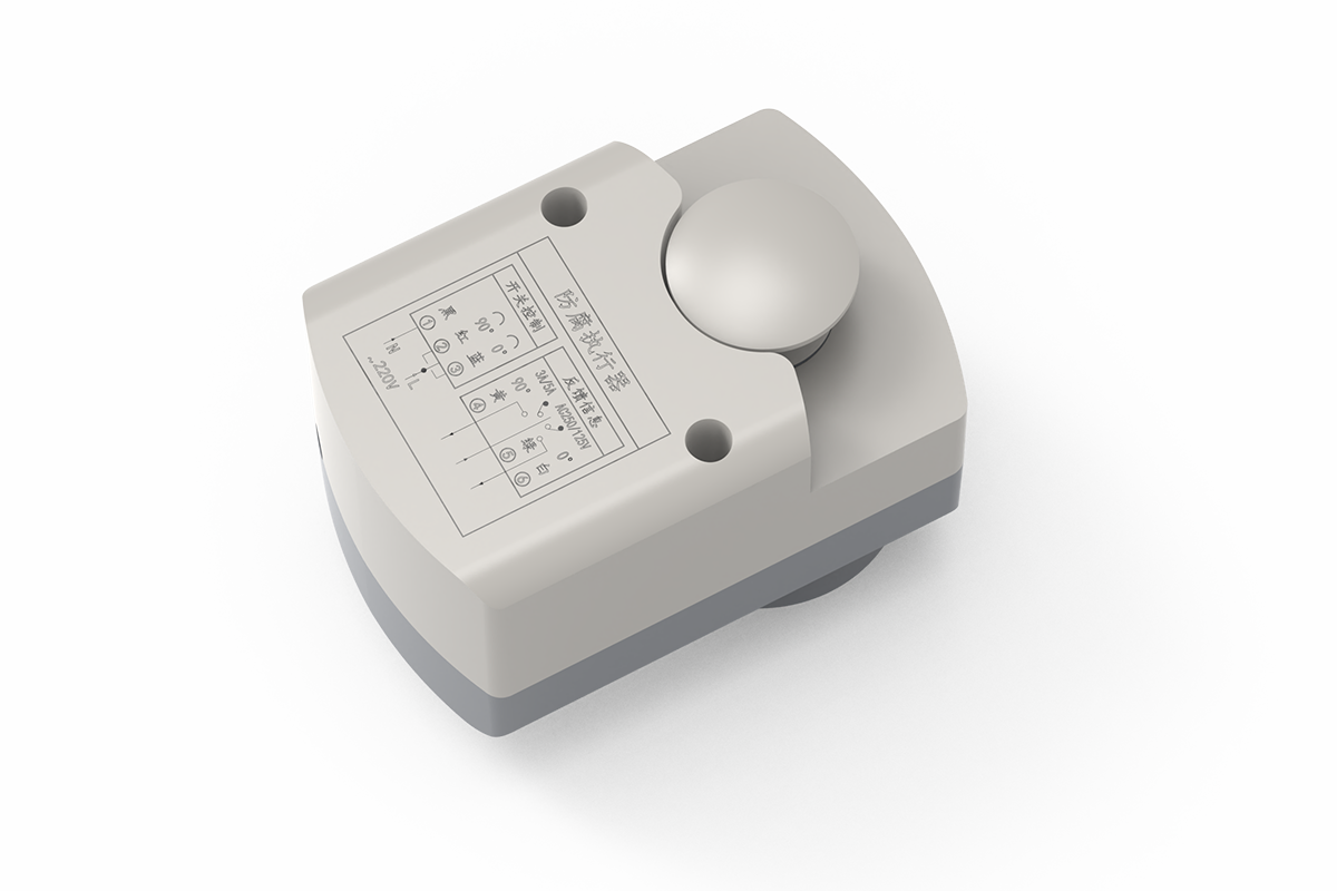 Corrosion-resistant on/off damper actuator with 2 Nm torque and direct-coupled rotary output