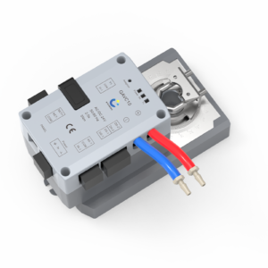 Duct airflow controller with integrated fast rotary damper actuator