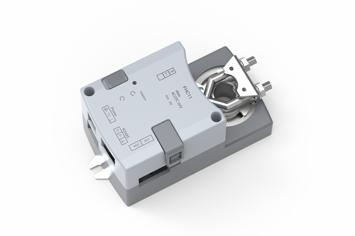Fume hood face velocity controller with integrated rotary damper actuator