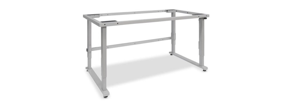 Dual-column height-adjustable laboratory bench lift frame