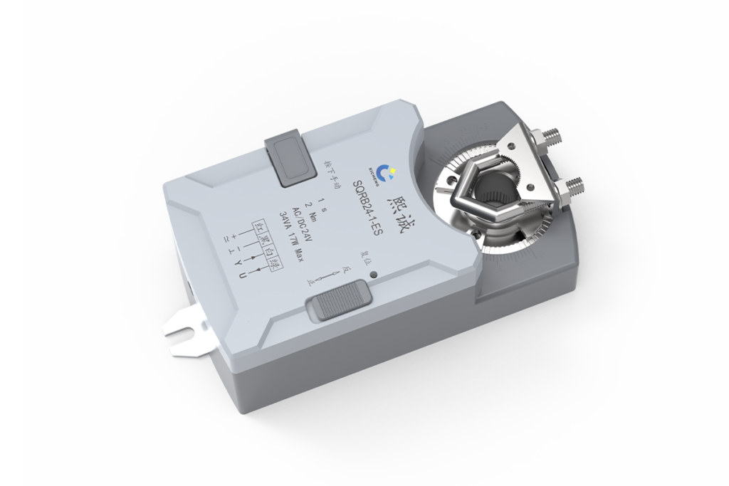 One-second fast acting damper actuator with 2 Nm torque and direct shaft clamp