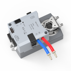 Single-duct VAV controller with integrated actuator and differential-pressure airflow ports