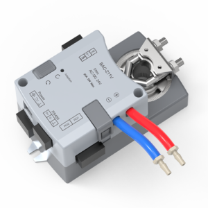 VAV terminal controller with integrated rotary actuator for temperature and airflow control