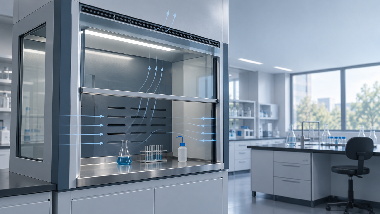 Fume Hood Sash Height and Airflow: Working Opening, CFM and Safety