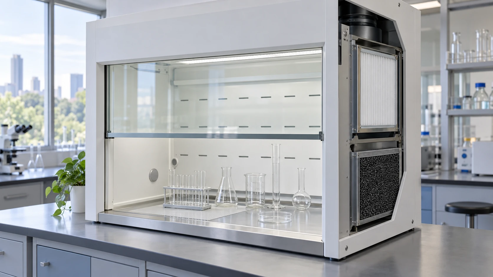 Activated Carbon vs HEPA Filters for Ductless Fume Hoods