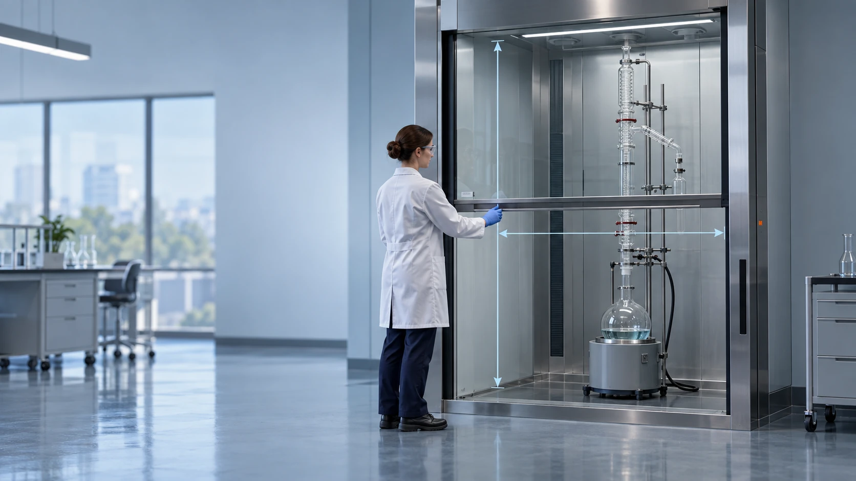 Walk-In vs Distillation Fume Hoods: Clearance, Equipment Loading and Exhaust